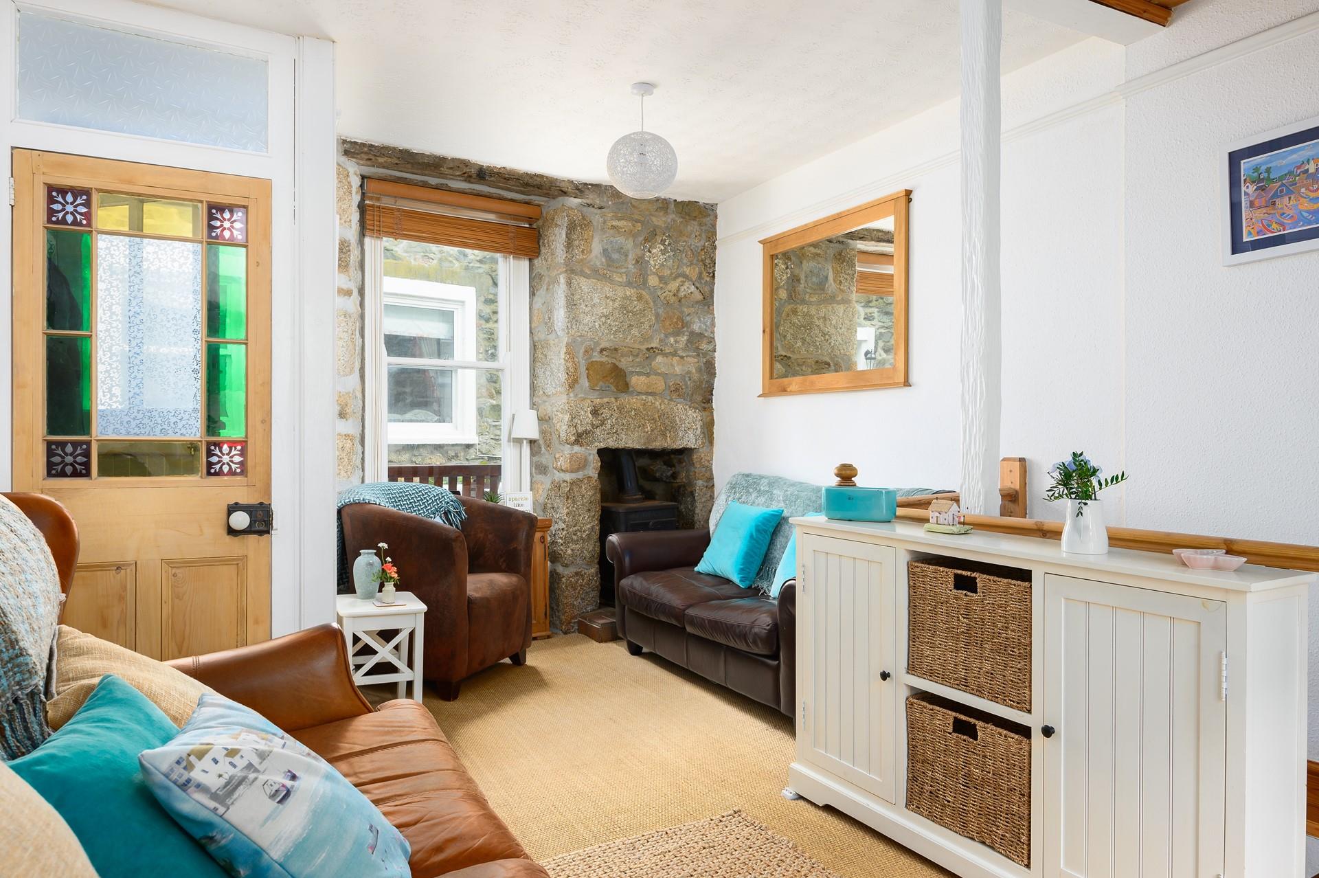 The sitting room is filled with character and charm and is the perfect space to relax in the evenings.