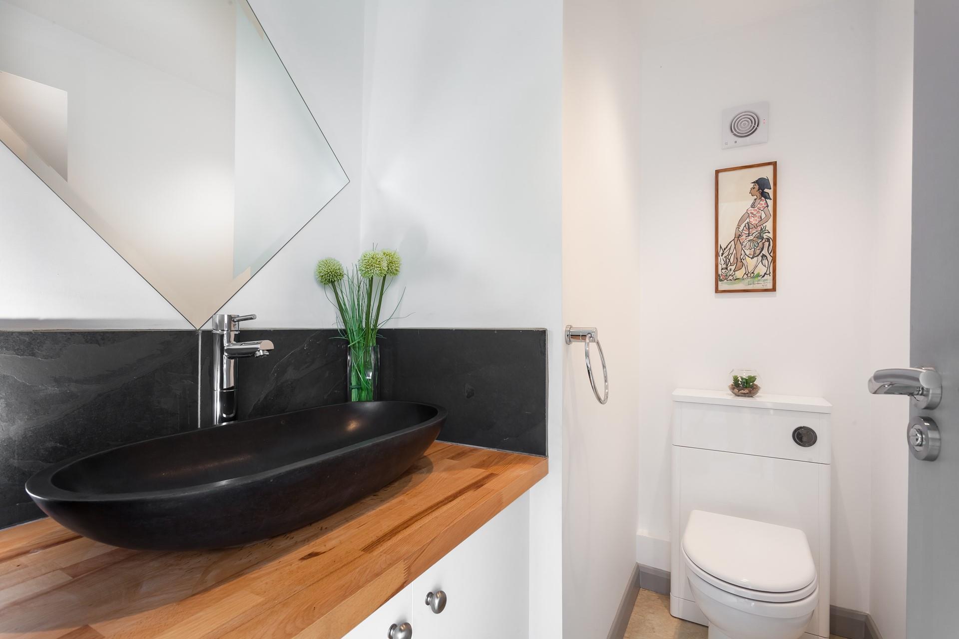 The property has two separate cloakrooms with basins and WCs, as well as a family bathroom and three en suites.