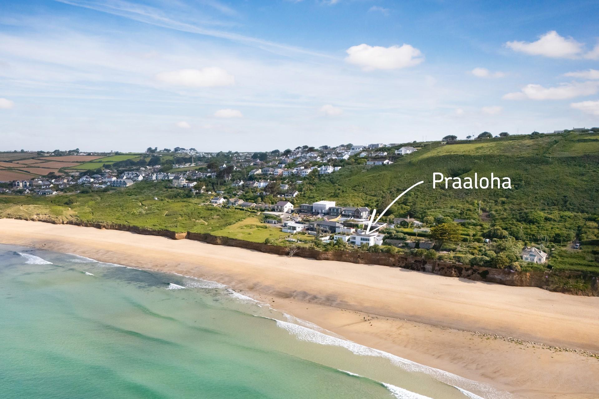 Nestled along the oceanfront in Praa Sands, with sub-tropical gardens, a heated outdoor pool, and views from every room!