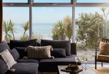 Open a bottle of your favourite wine and sink into the cosy sofa for a family movie night.