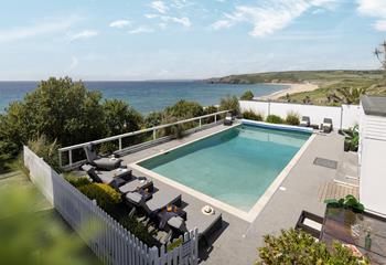Relax by the pool whilst taking in the view!