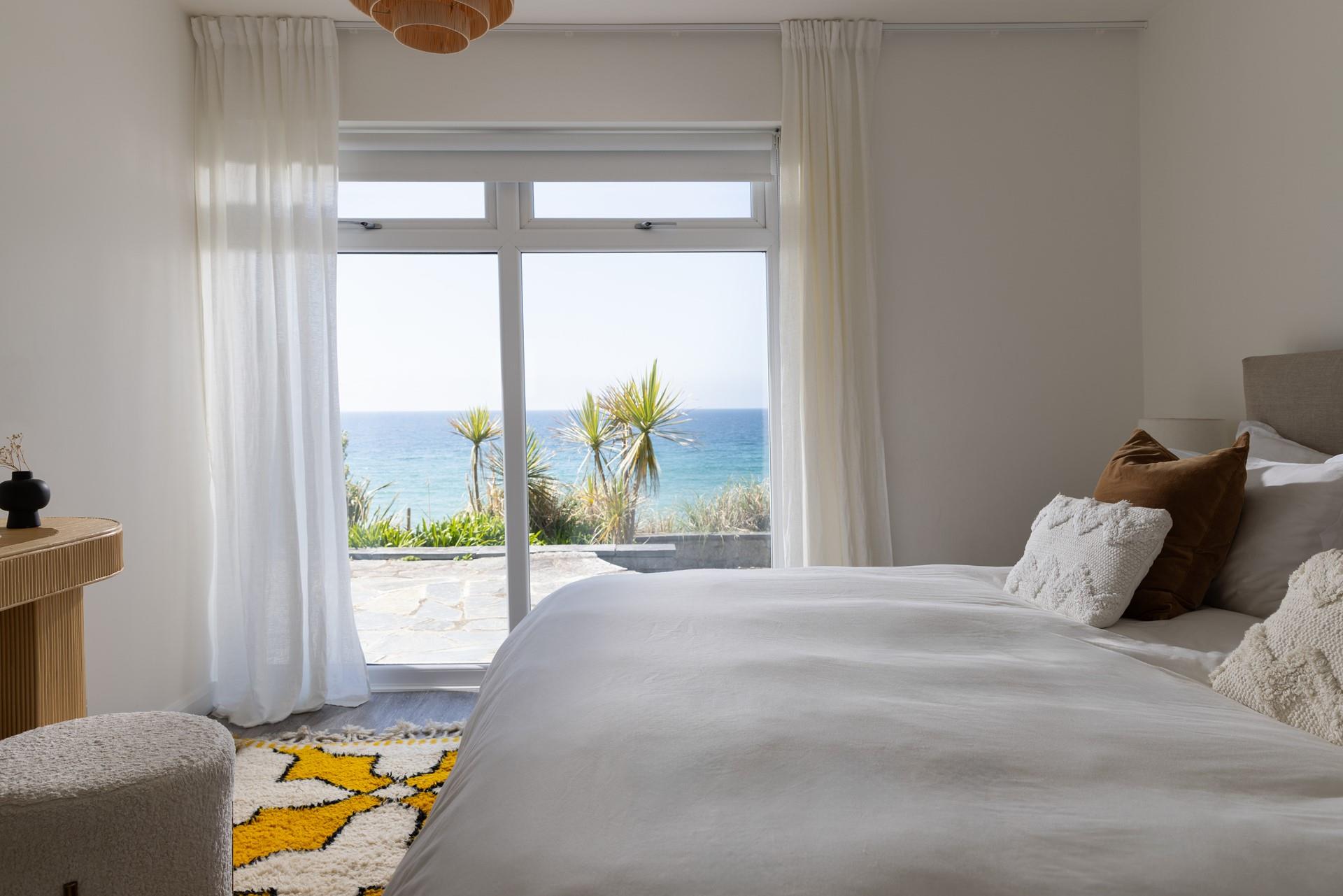 Open the patio doors and wander outside to breathe in the fresh Cornish air.