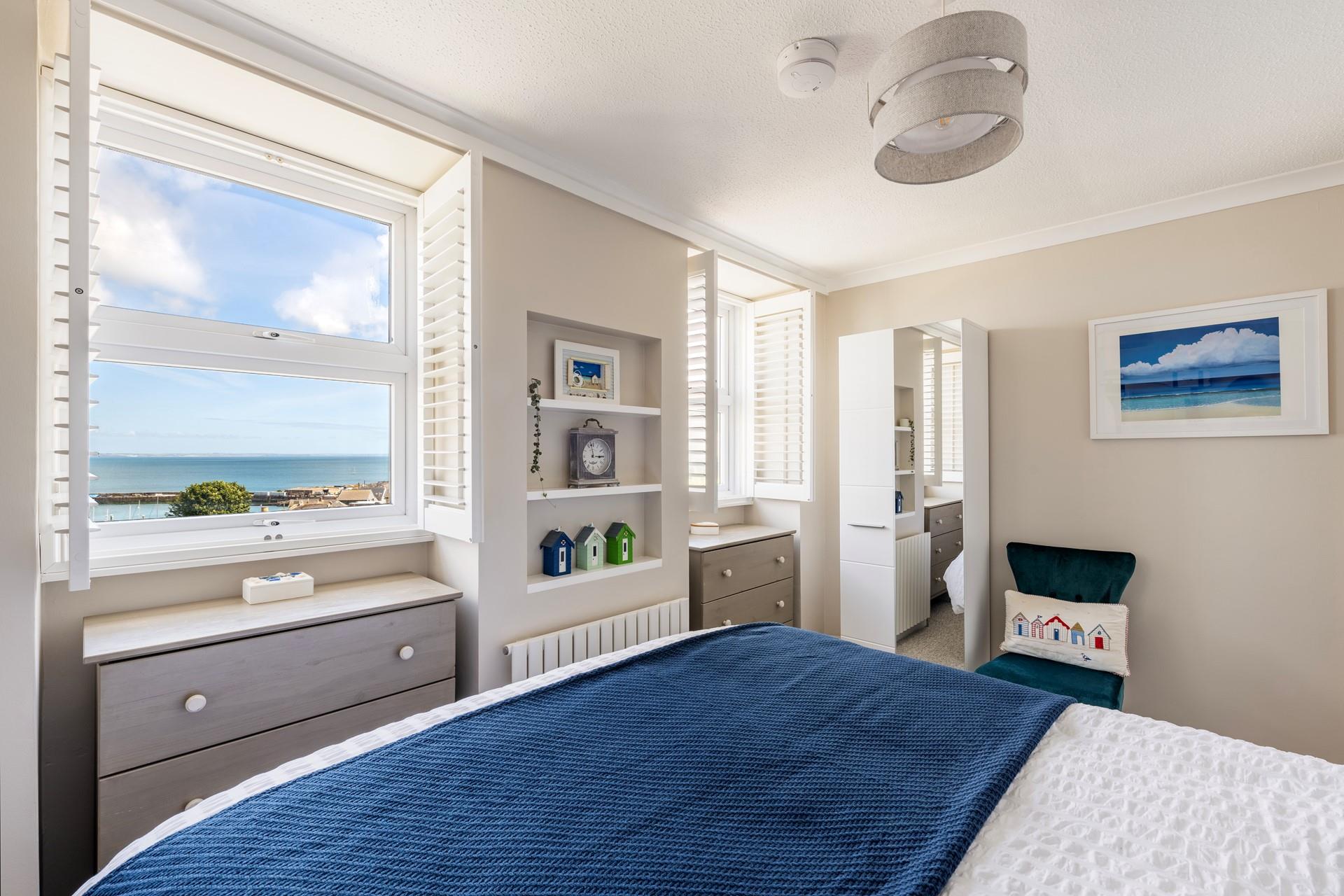 Wake up to beautiful sea views across Mount's Bay.