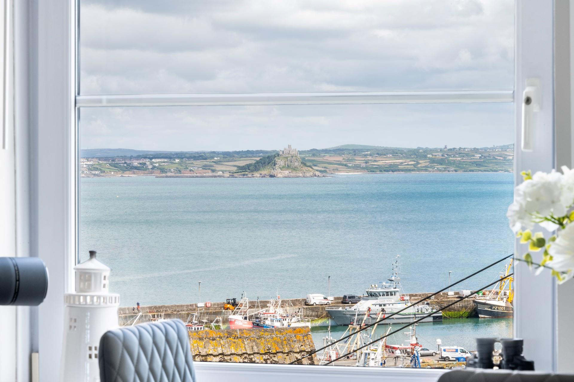 Views of the majestic St Michael's Mount can be enjoyed from the property.
