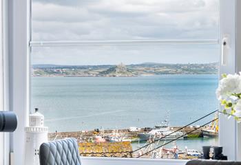 Views of the majestic St Michael's Mount can be enjoyed from the property.