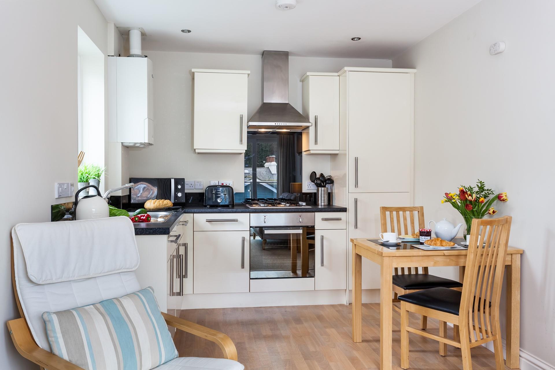 Whip up a delicious homecooked meal or treat yourself to a local takeaway and enjoy a cosy dinner in.