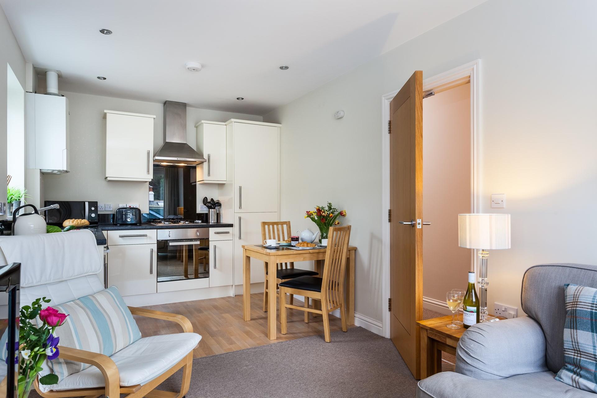 Open plan living has created a bright and uncluttered space, perfect for relaxing in.