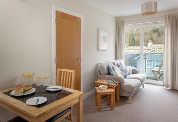 Enjoy a lovely dinner before cosying up on the sofa. 