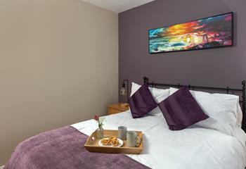 Enjoy breakfast in bed ahead of your next adventure. 