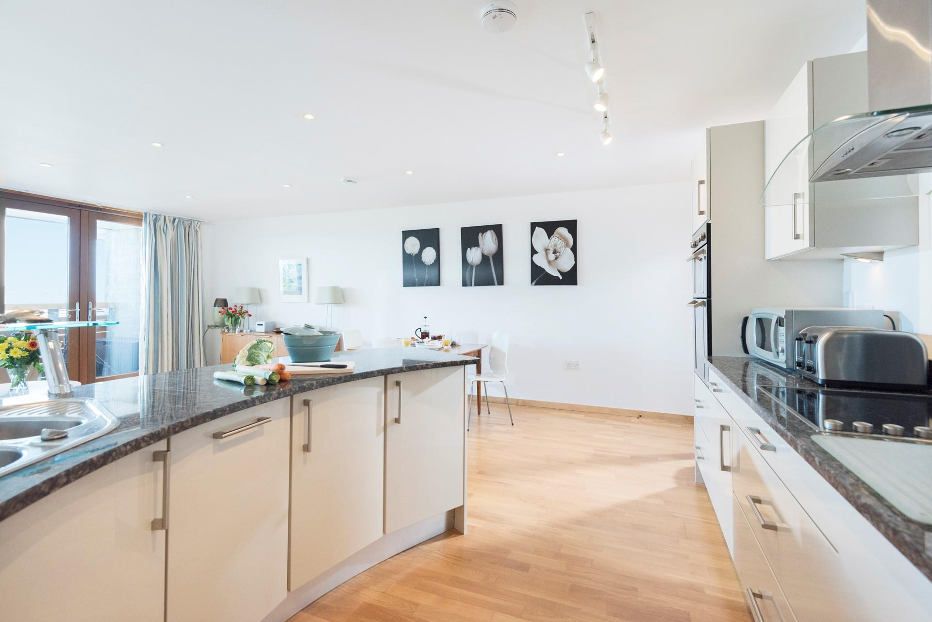 Start your day by making a mug of your favourite hot drink and sipping it as you admire the stunning views.