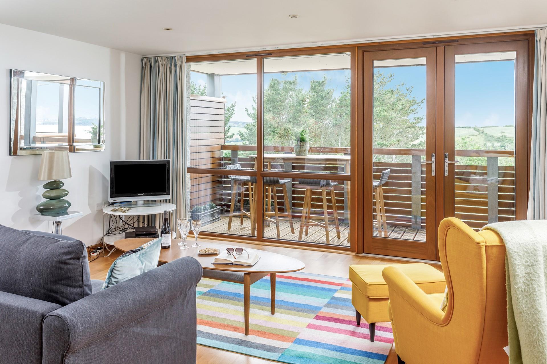 Throw open the balcony doors and let in the fresh Cornish air and the sounds of the seaside.