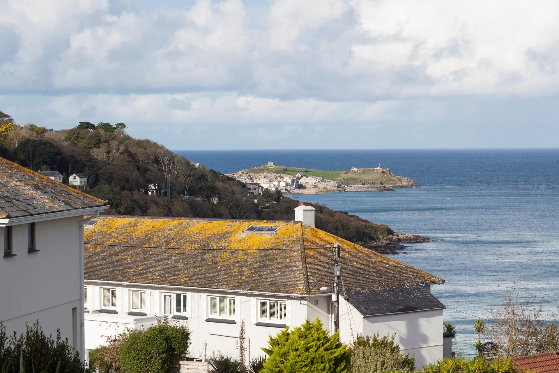 Number Two Logan's Court benefits from far-reaching views across St Ives.