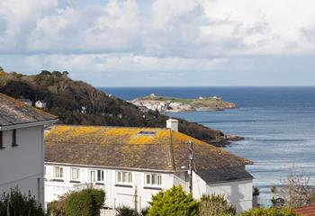 Number Two Logan's Court benefits from far-reaching views across St Ives.