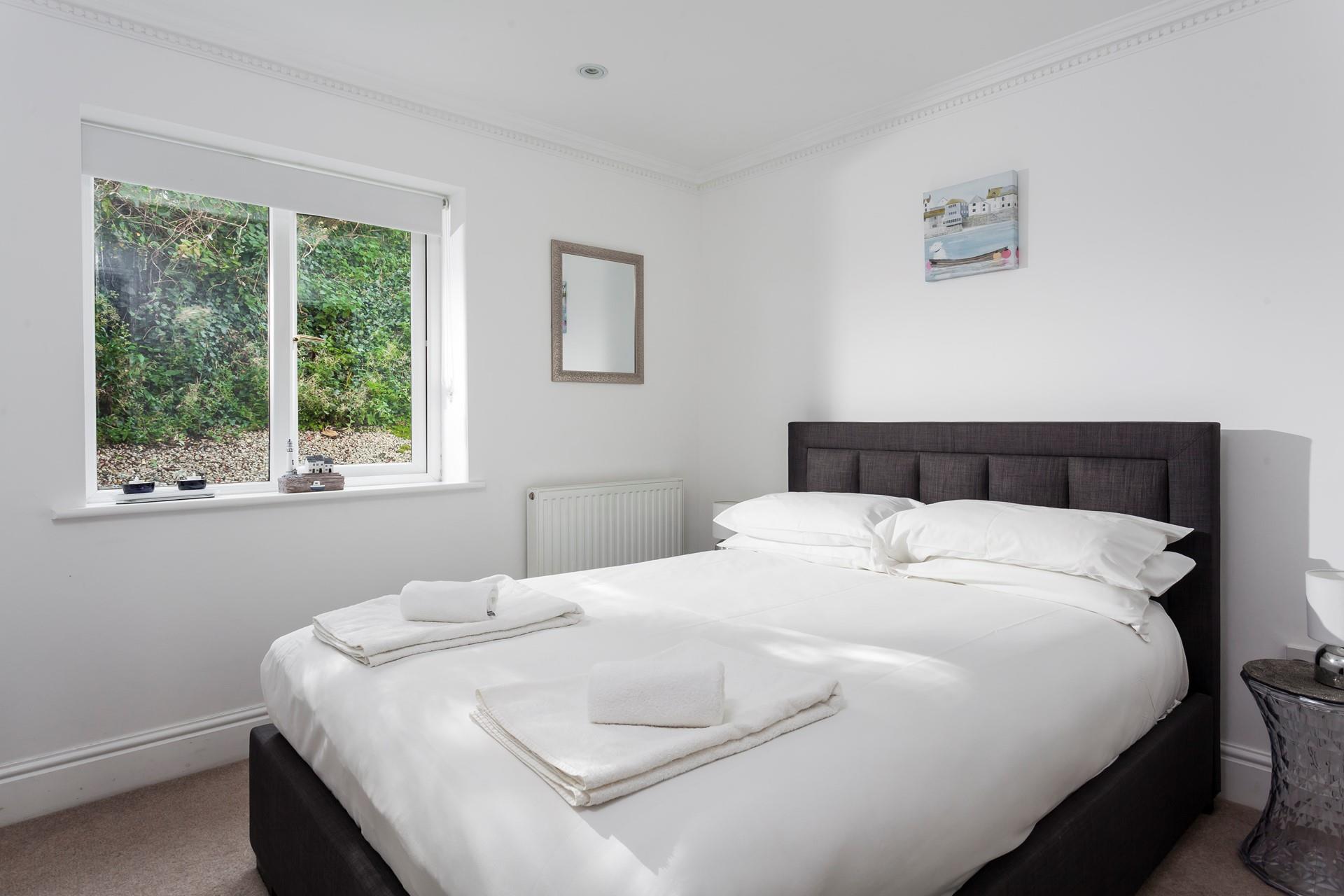 Simply styled, the double room is an oasis of calm; expect a restorative night's sleep.