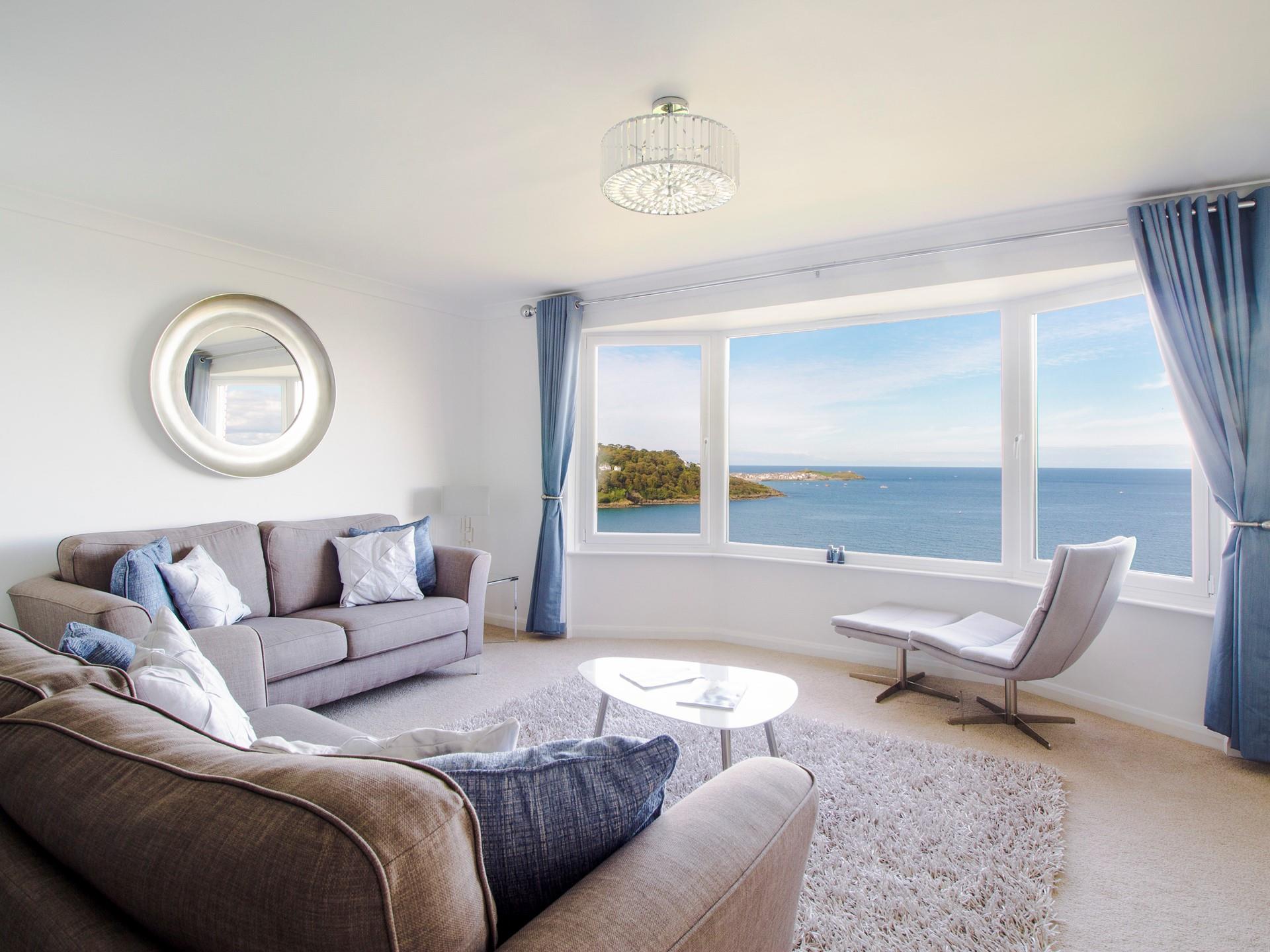 Choose a seat and settle in to enjoy the breathtaking sea view across the bay and towards St Ives.
