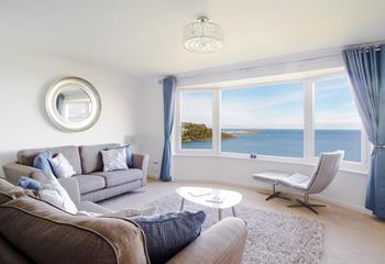 Choose a seat and settle in to enjoy the breathtaking sea view across the bay and towards St Ives.