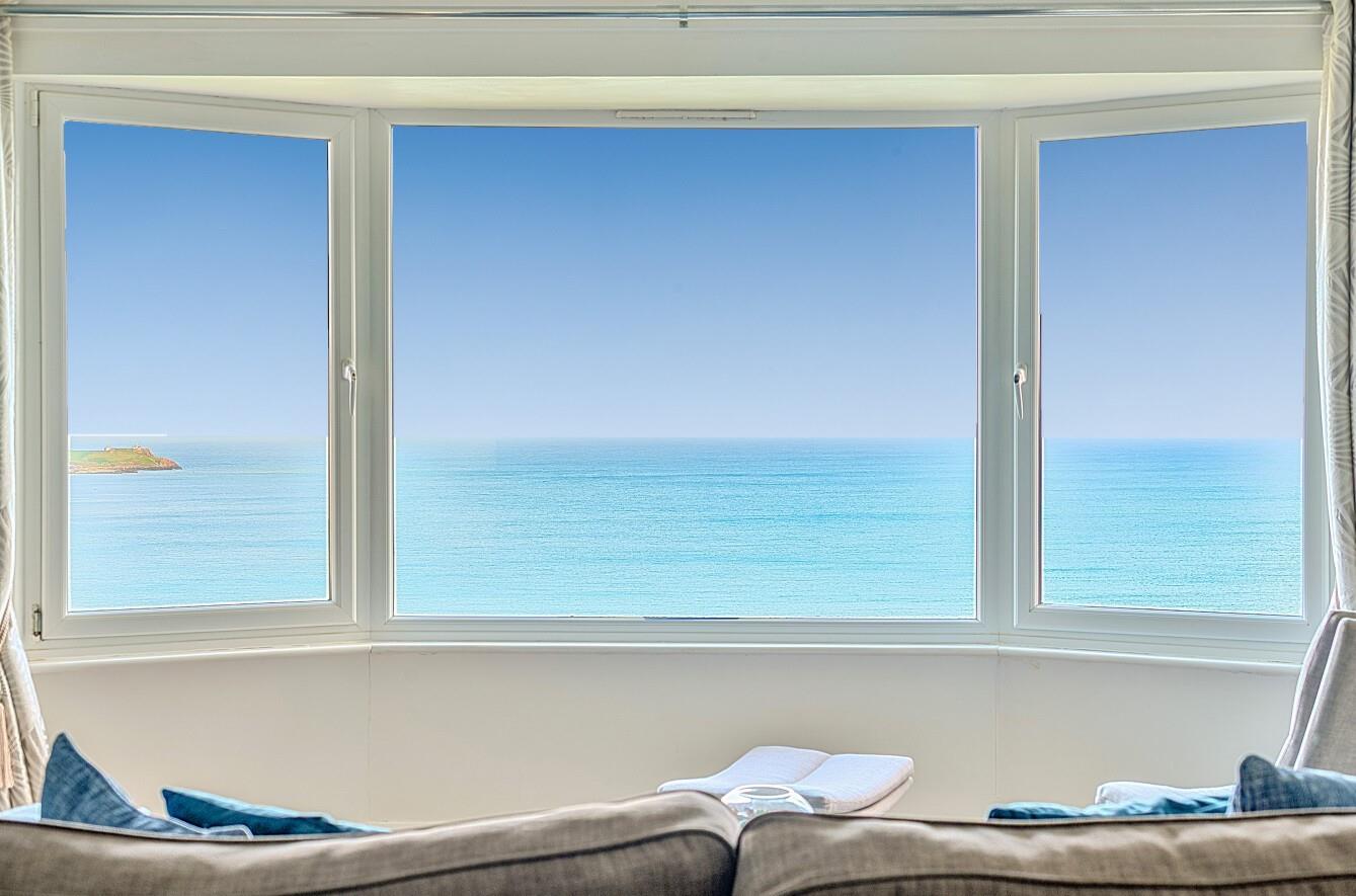 Watch the beautiful sea blues for hours from the sitting room window.