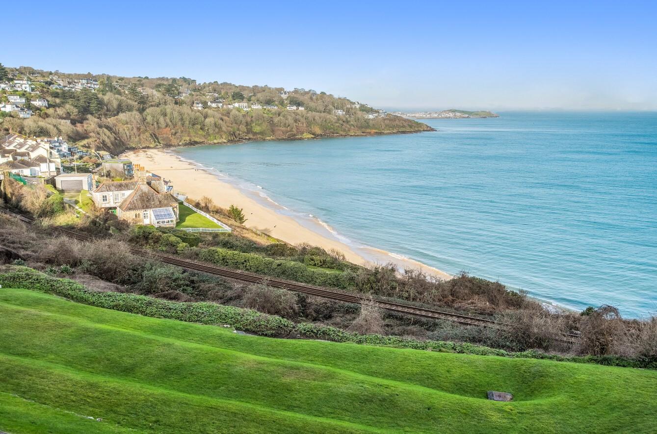 The St Ives branch line glides past the apartment.