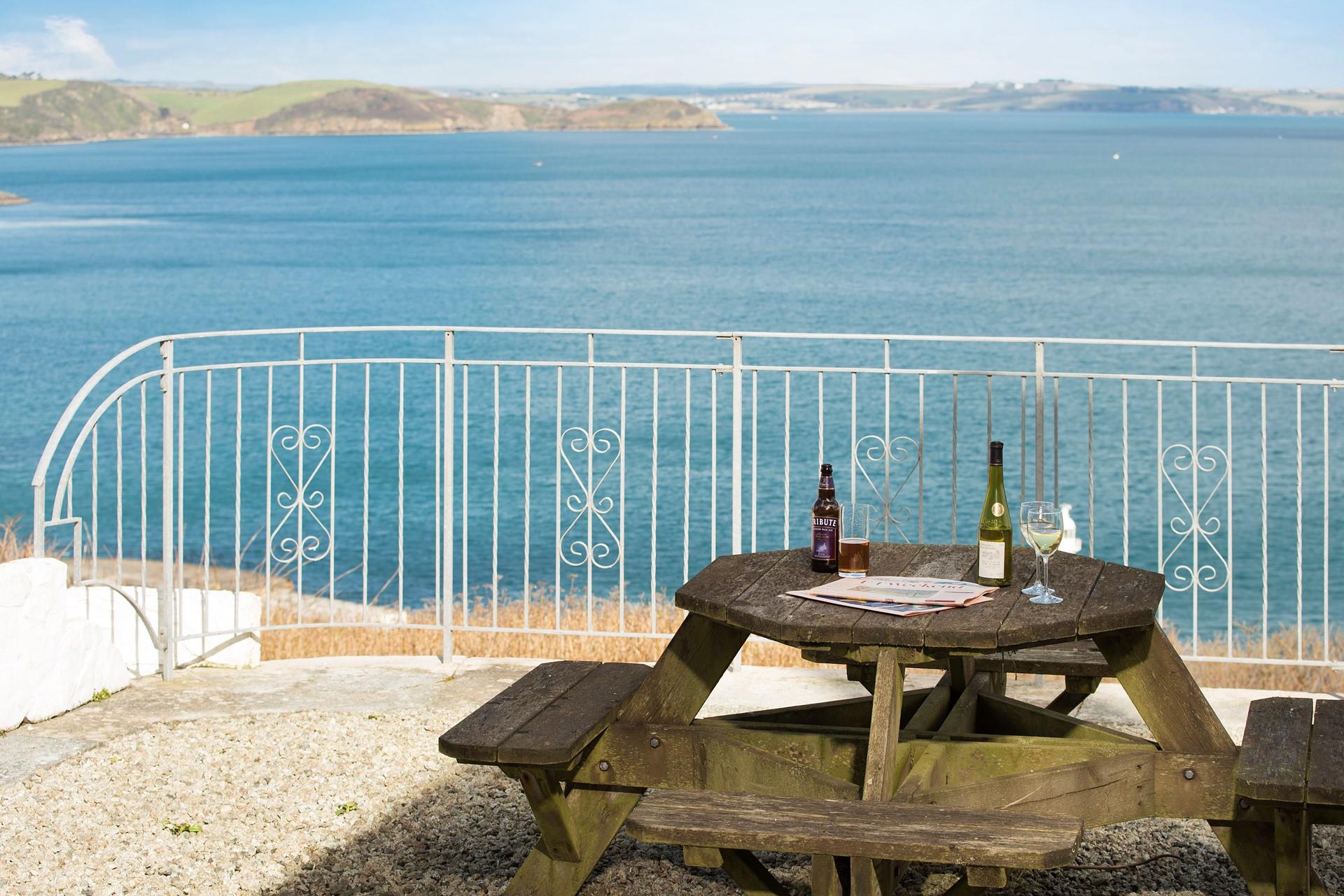 Take the opportunity to watch boats, kayaks, and if you're lucky, dolphins from the patio. 