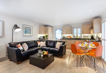The open plan living has created a light and airy feel that is perfect for socialising. 
