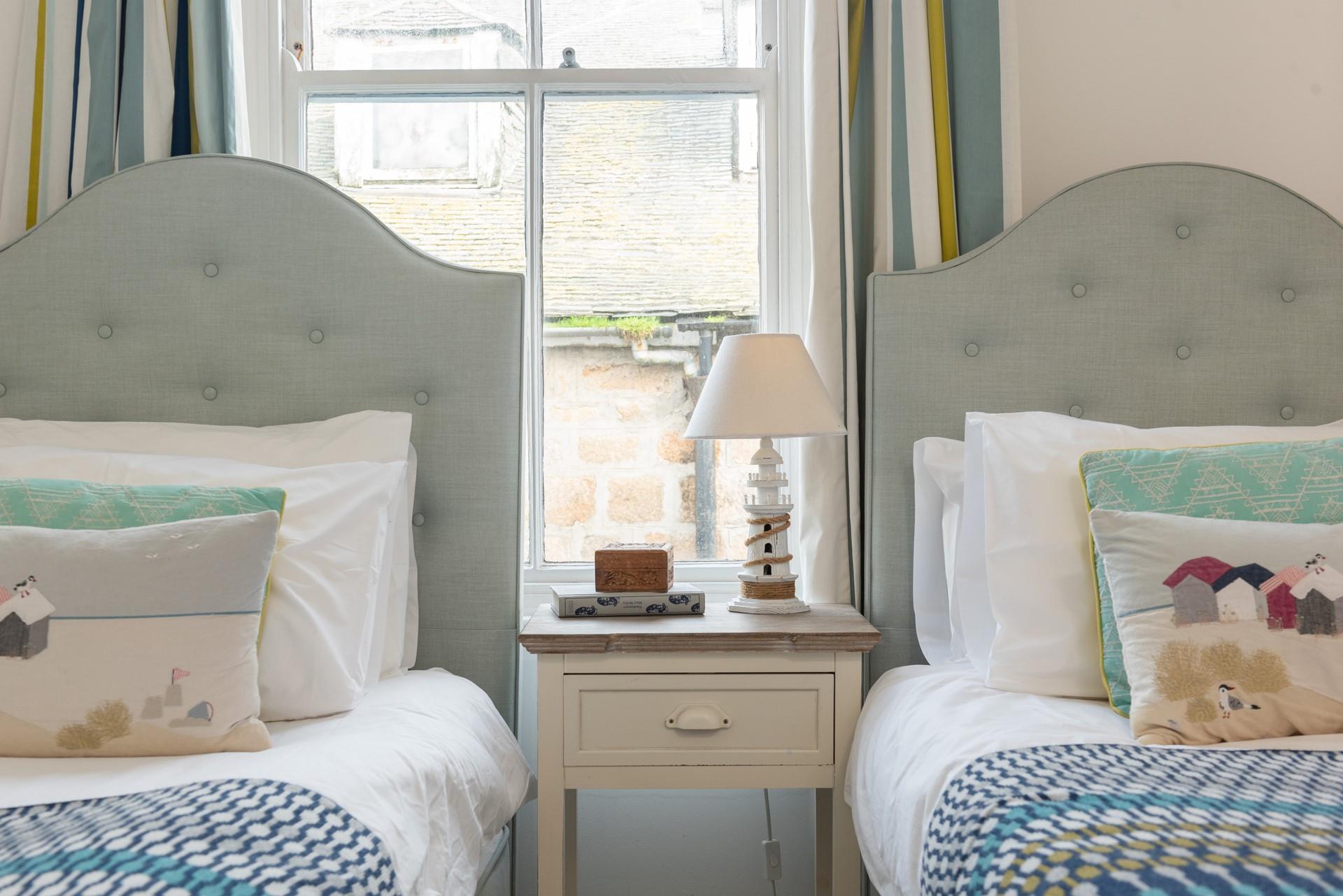 Wander back from the beach for a quiet hour of reading before heading out for the evening.