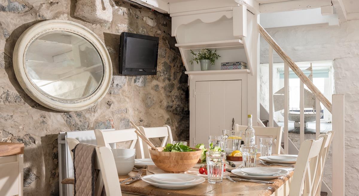 Gather round the dining table and tuck into a feast.