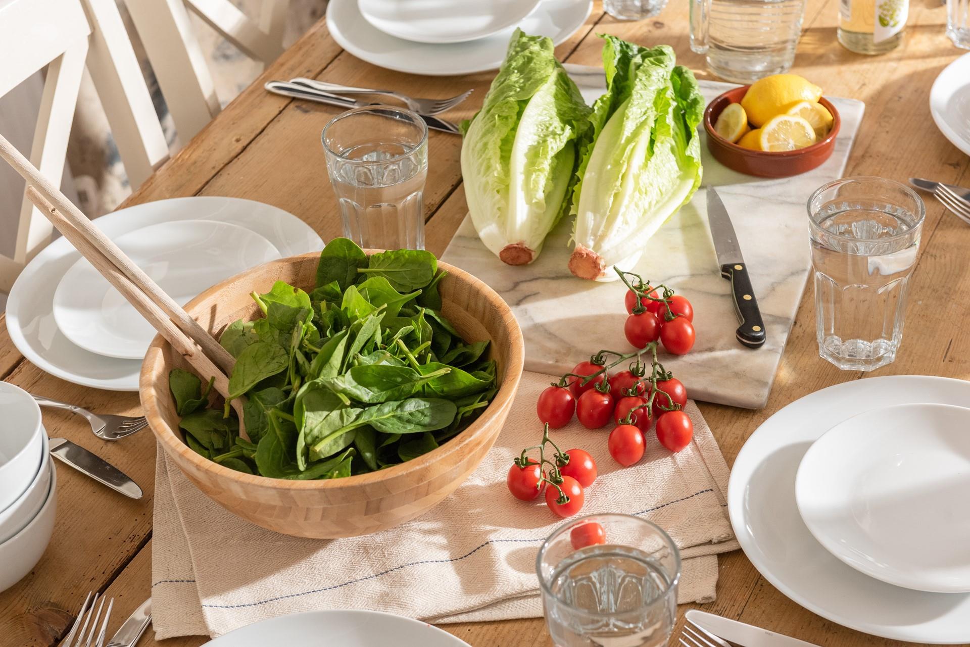 Prepare a fresh salad to enjoy after a day of sunbathing on Porthmeor.