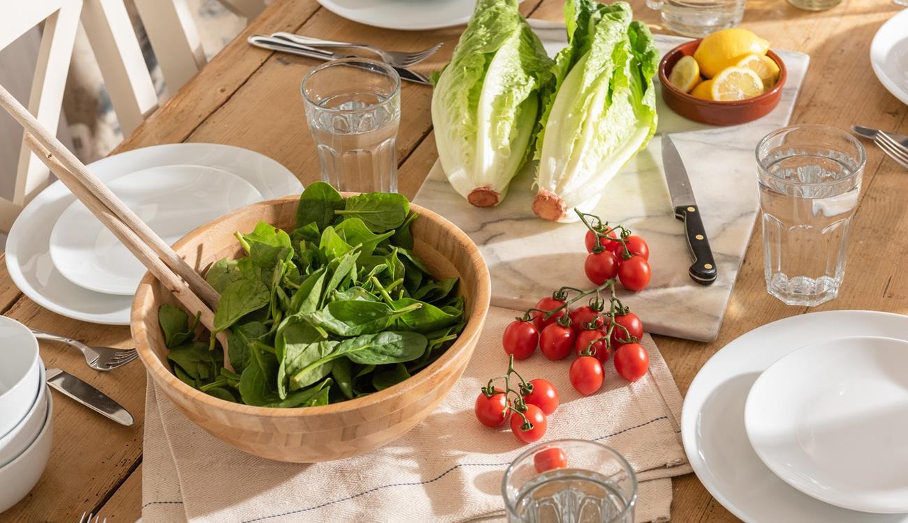 Prepare a fresh salad to enjoy after a day of sunbathing on Porthmeor.
