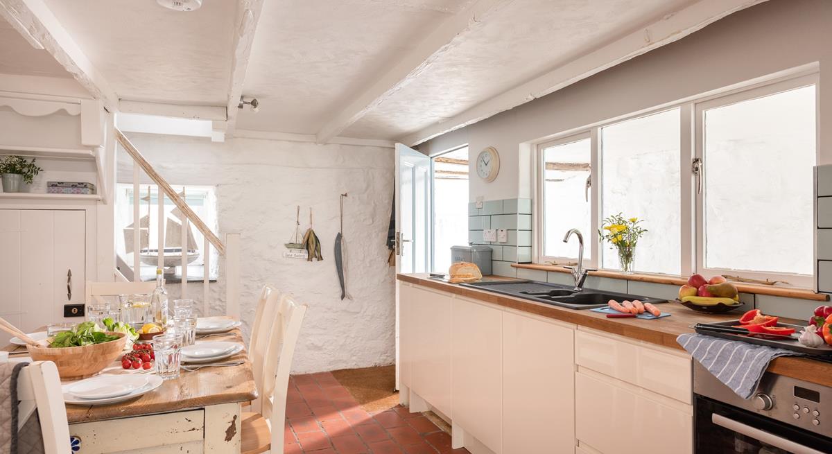 A traditional cottage kitchen provides you with all you need to rustle up delicious meals.