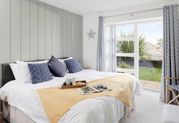 We love the fish decoration and nautical décor in bedroom 2.