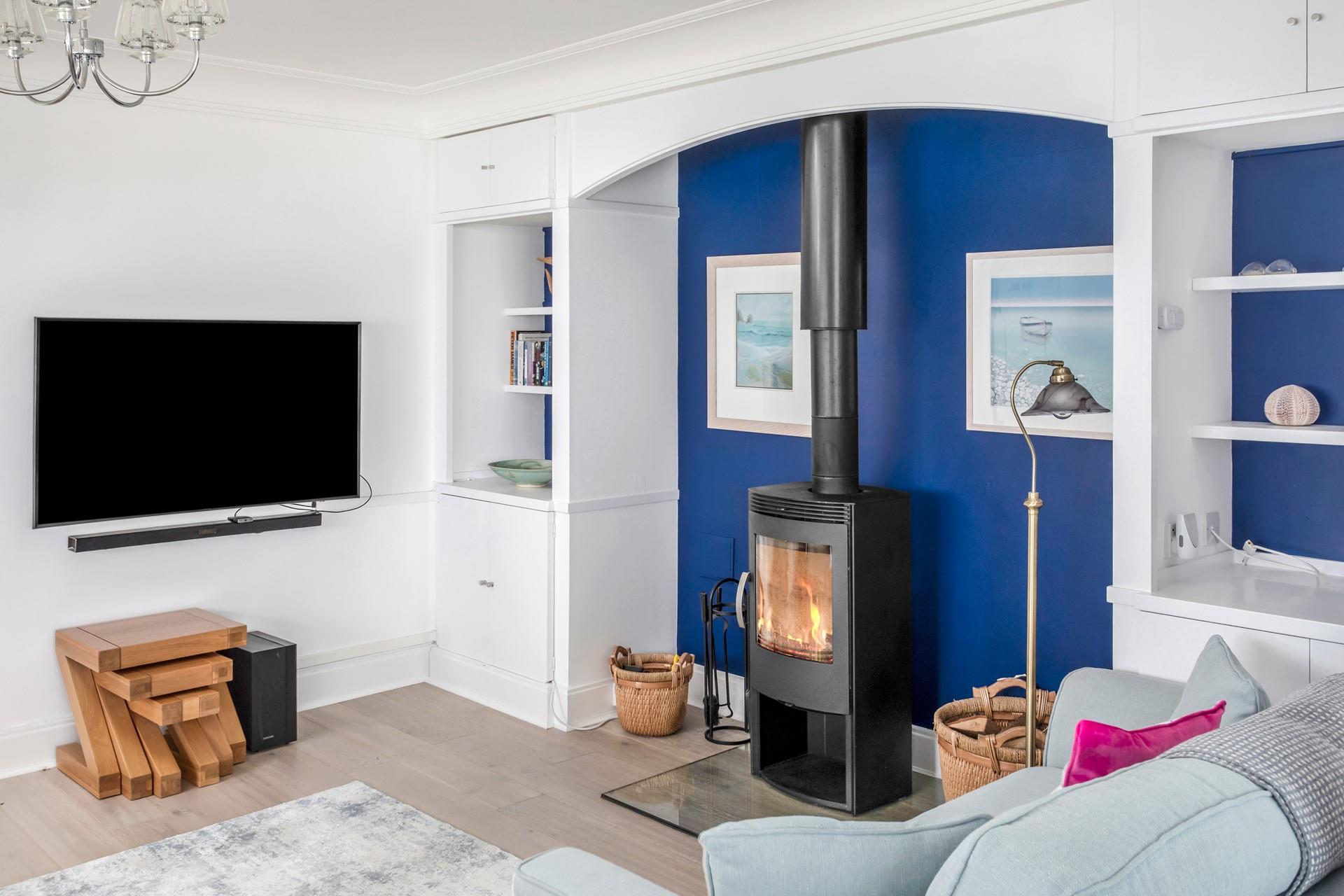 The cosy and stylish sitting area is perfect for relaxing after exploring.