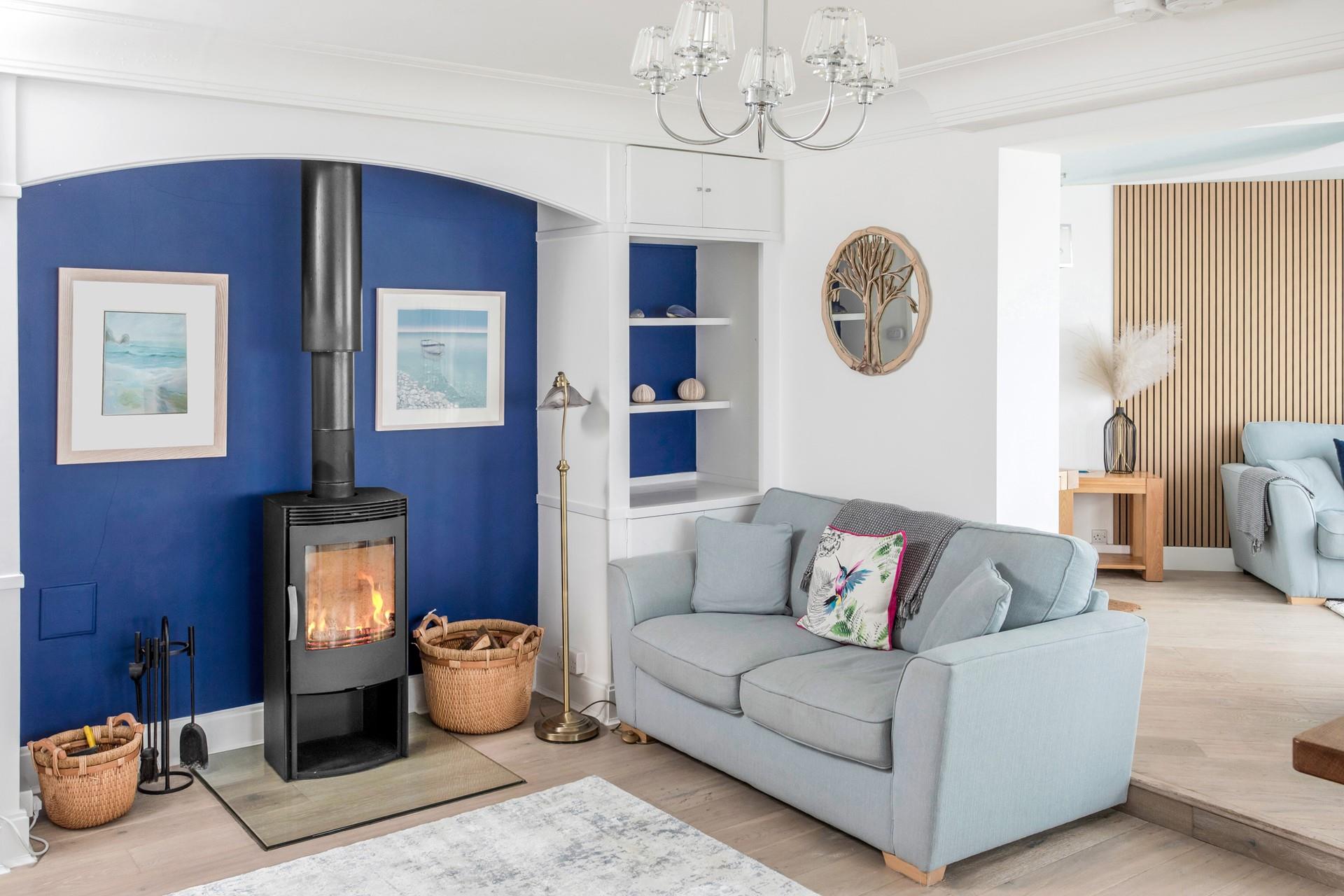 Light the woodburner and cosy up in front of the ambient flicker.