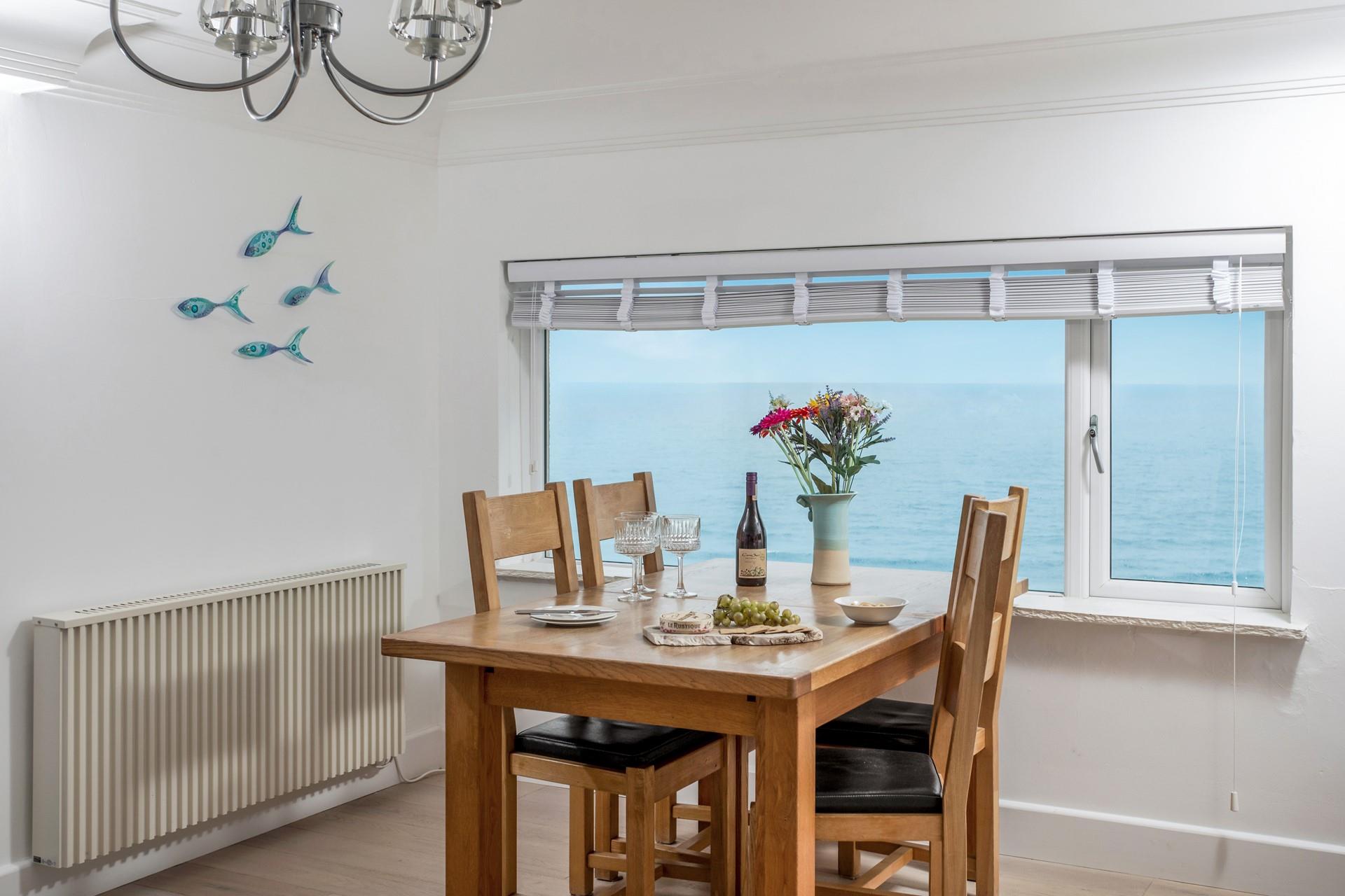 Gather around the dining table and tuck into a hearty breakfast to start the day.