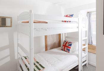 Kids will love the bunk bedroom!