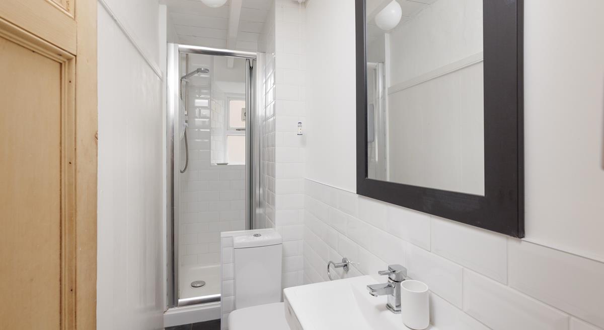 A handy shower rooms make it easy to rinse off after a day on the beach.