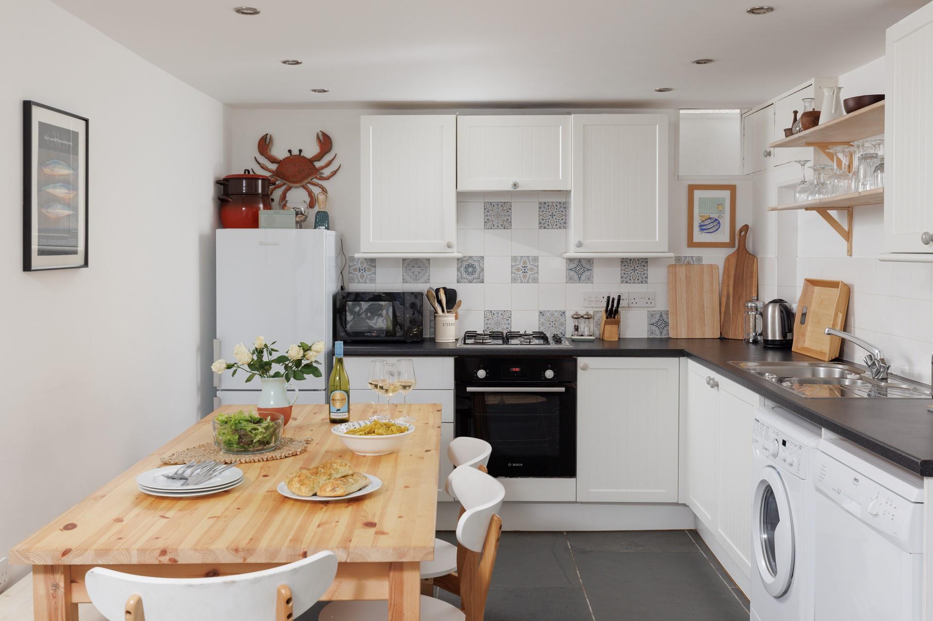 Pick up delicious treats from the local delis and bakeries to enjoy around the dining table.