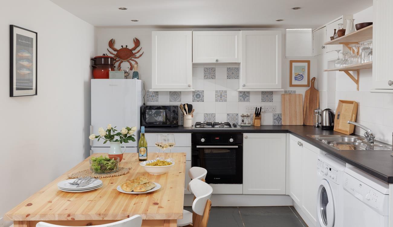 Pick up delicious treats from the local delis and bakeries to enjoy around the dining table.