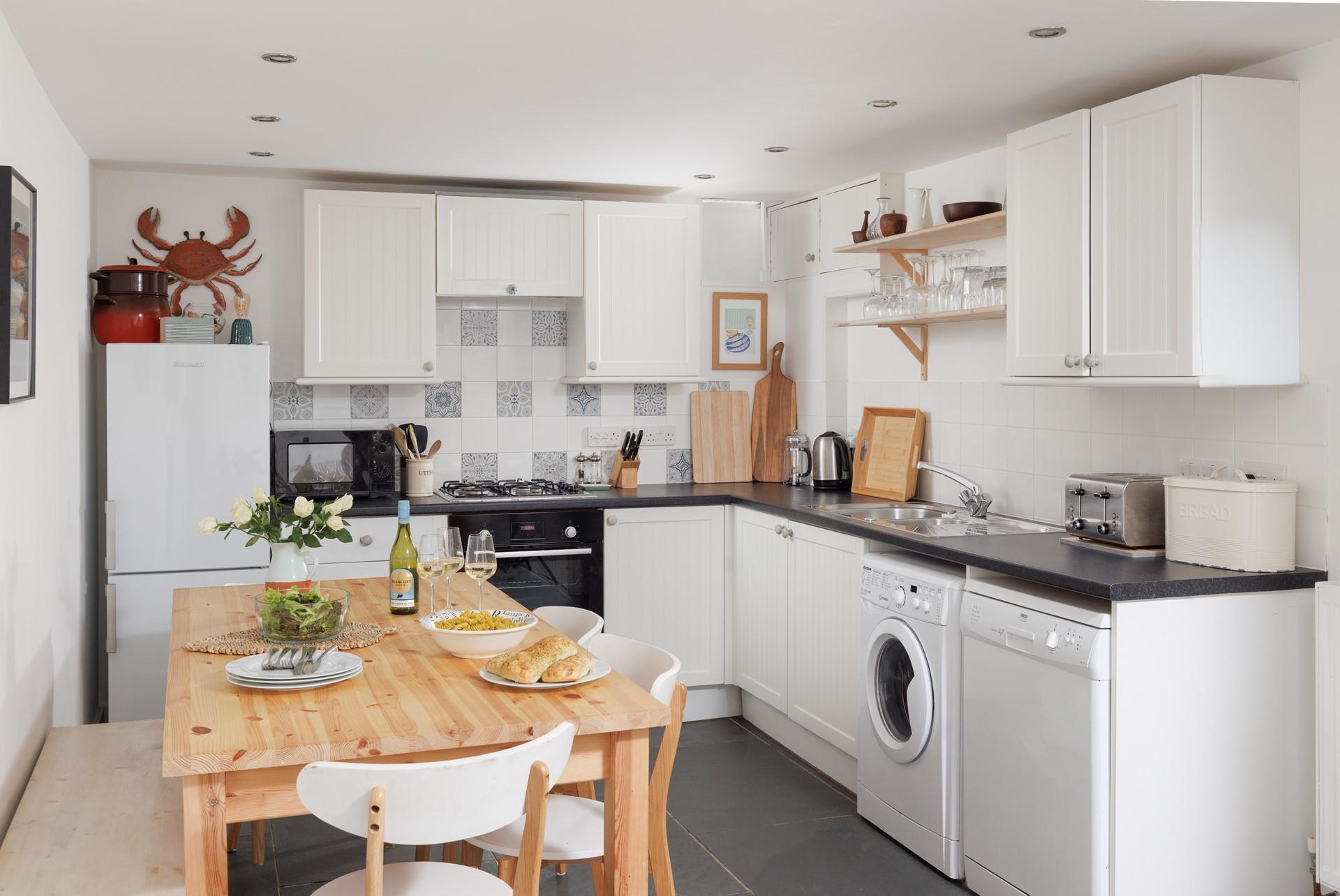 Cook up a storm in the well-equipped kitchen!