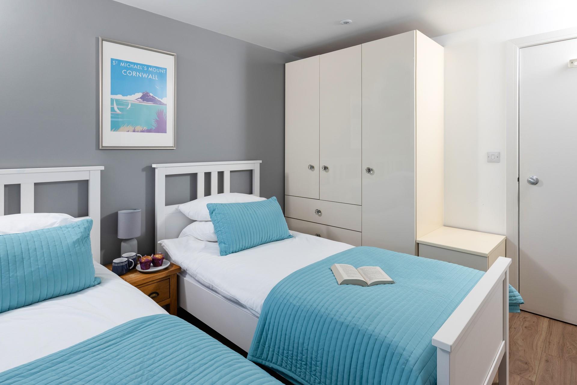 The twin beds are perfect for both children or adults.