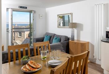 Open plan living ensures the property feels bright and spacious.