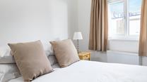 After spending the day relaxing on the beach, come back to snuggle into bed.