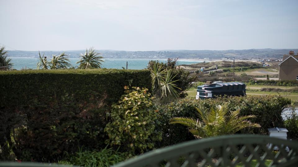 Beautiful Cornish views from the double doors of this property.