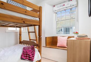 Bedroom 2 has bunk beds, perfect for the kids to snuggle into each night.