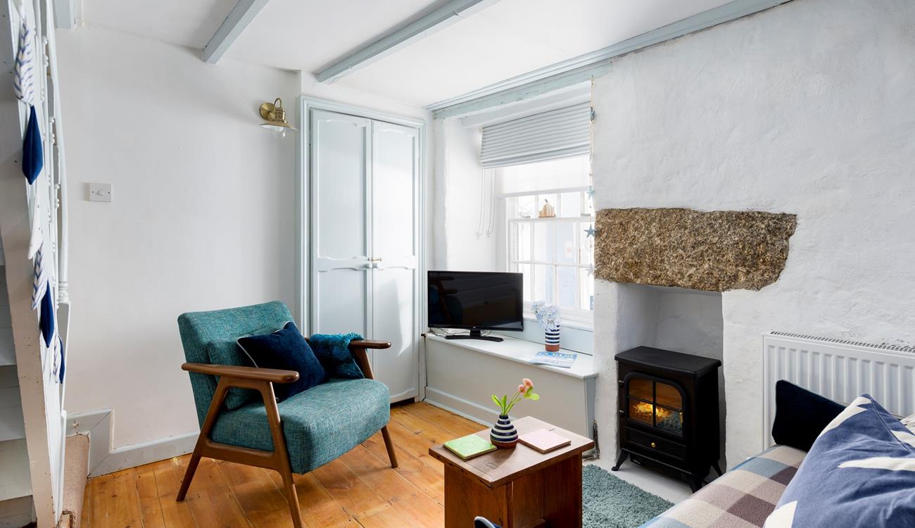 Turn on the fire on chilly winter evenings and cuddle up after a blustery beach walk.