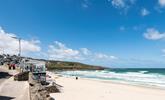 Spend your days relaxing on the soft sands of Porthmeor beach. - Thumbnail Image