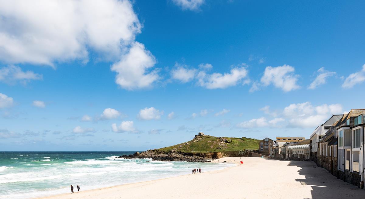Porthmeor beach is just a stone's throw away from St Eia. 