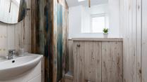 The fabulous bathroom has been thoughtfully designed and provides you with a space to get ready.