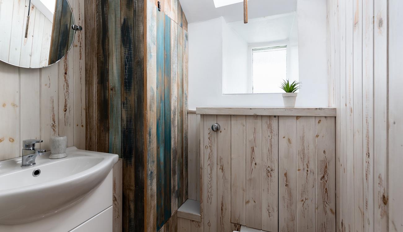 The fabulous bathroom has been thoughtfully designed and provides you with a space to get ready.