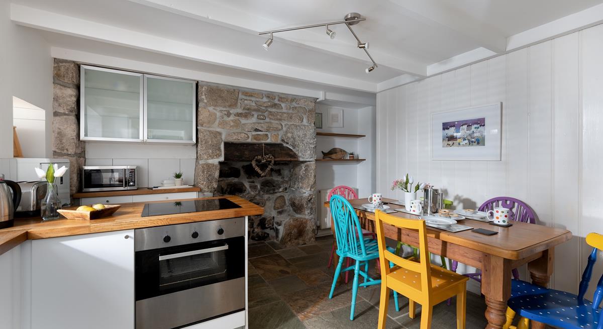 Colourful chairs bring all the fun of a trip to the seaside indoors.