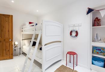 Bedroom 2 has bunk beds perfect for the little ones.